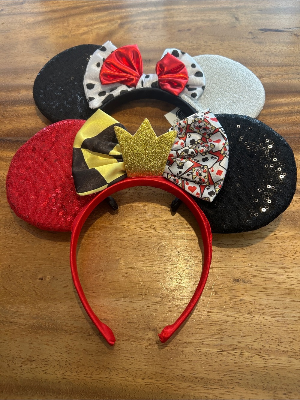 DISNEY PRINCESS Alice in Wonderland and 101 Dalmatians Minnie Ears Headbands